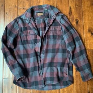 Orvis men’s flannel shirt. Size medium, mid-heavyweight but also very soft